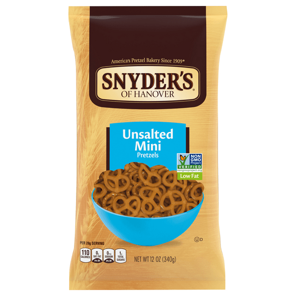 Save on Snyder's of Hanover Mini Pretzels Unsalted Fat Free Order