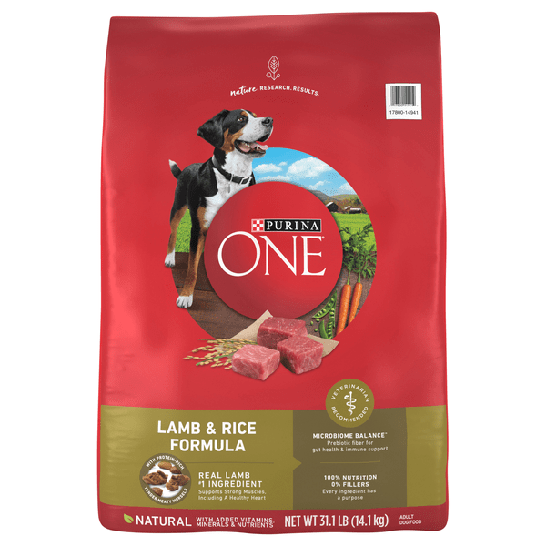 Save on Purina ONE Natural Lamb & Rice Formula Adult Dry Dog Food Order