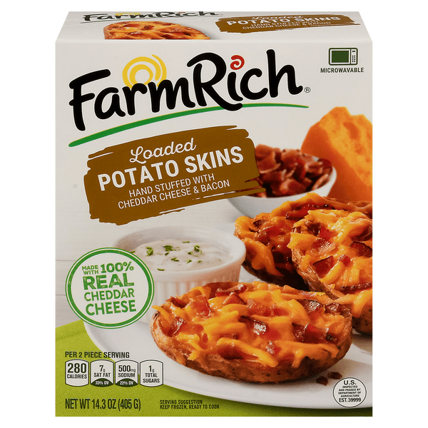 Save on Farm Rich Loaded Potato Skins Frozen Order Online Delivery