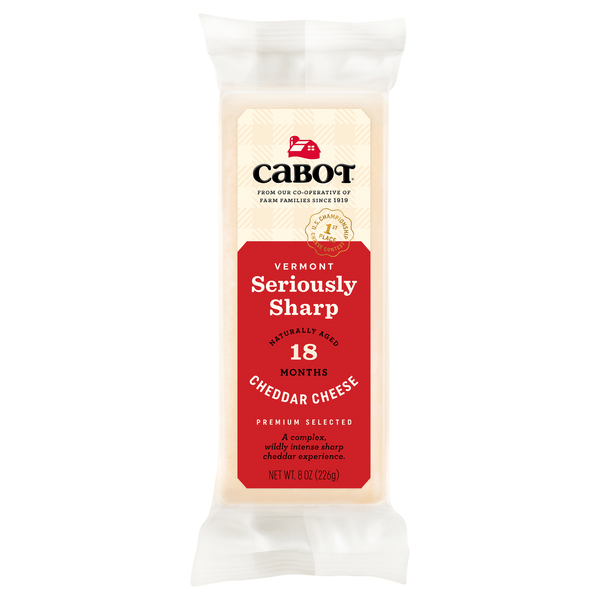 Save on Cabot Aged 18 Months Vermont Cheddar Cheese Seriously Sharp