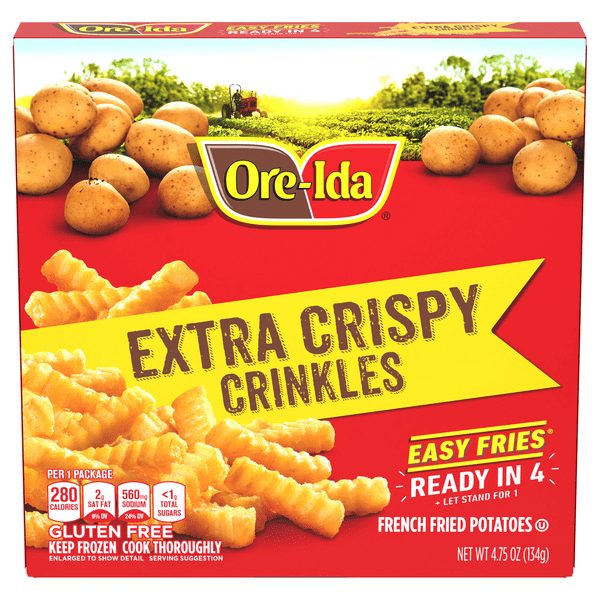 Save on OreIda Easy Fries Extra Crispy Crinkles French Fried Potatoes
