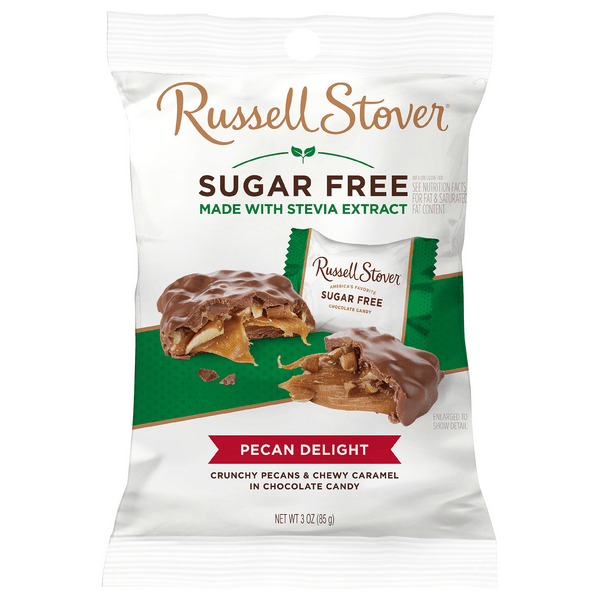 Save on Russell Stover Sugar Free Pecan Delight Caramel & Milk