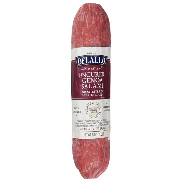 Save on DeLallo Genoa Salami All Natural Order Online Delivery GIANT