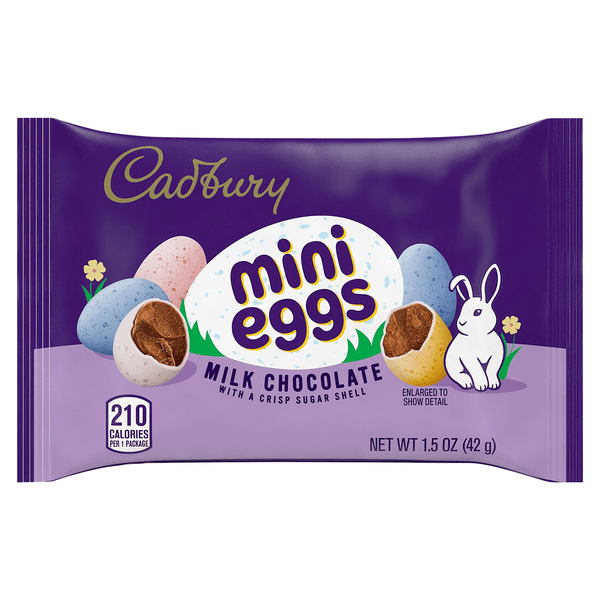 Save on Cadbury Mini Eggs Milk Chocolate with Crisp Shell Candy Easter Order Online Delivery