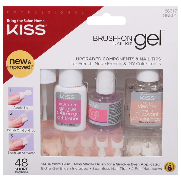 Save on Kiss BrushOn Gel Nail Kit Order Online Delivery GIANT