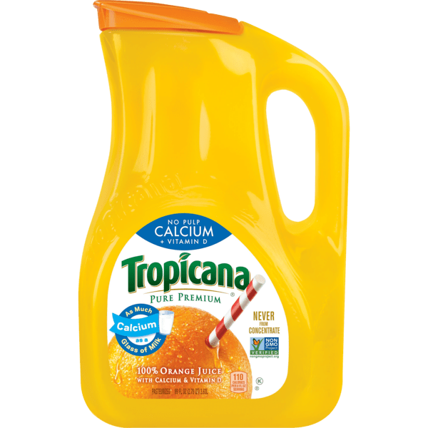 Save on Tropicana Pure Premium No Pulp Calcium + Vitamin D 100 Orange Juice Order Online