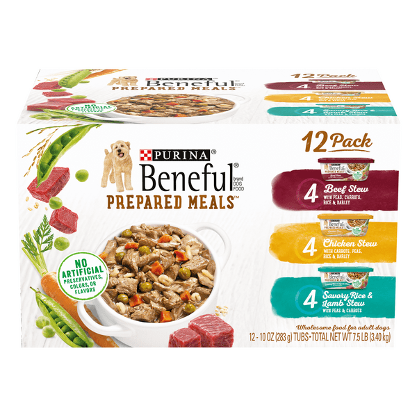 Save on Purina Beneful Prepared Meals Wet Dog Food Variety Pack 12 ct
