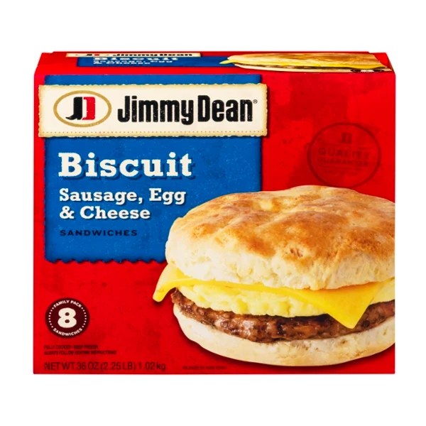 Save on Jimmy Dean Biscuit Sandwiches Sausage, Egg & Cheese Meal Size