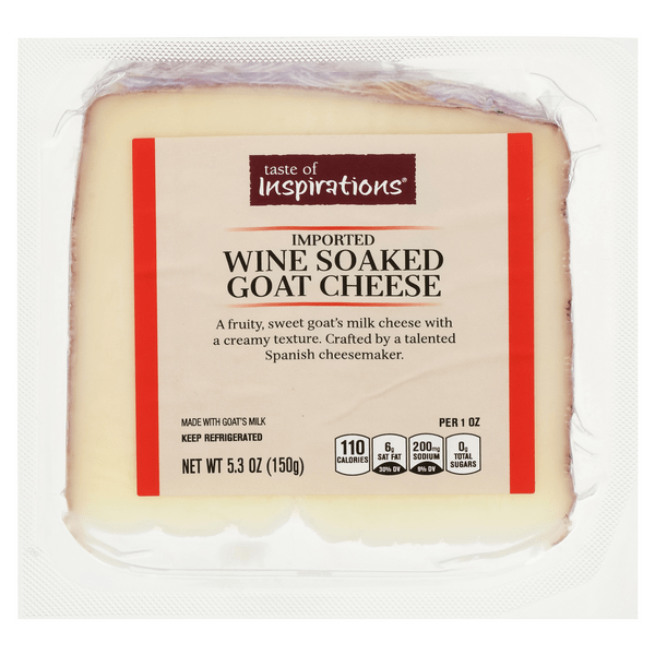 Save on Taste of Inspirations Wine Soaked Goat Cheese Imported Order