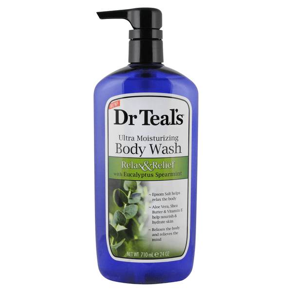 Save on Dr. Teal's Relax & Relief Body Wash with Eucalyptus & Spearmint