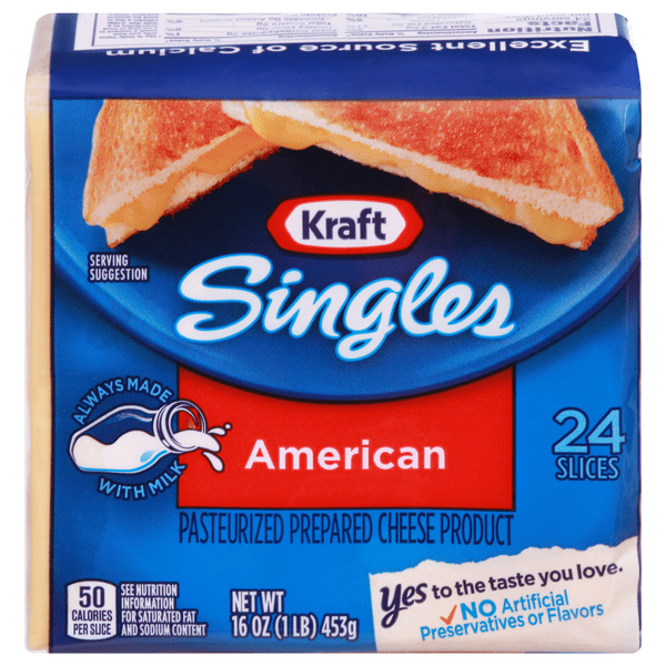 Save on Kraft Singles American Cheese Slices 24 ct Order Online