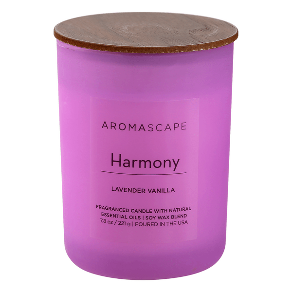 Save on Aromascape Fragranced Candle Harmony Lavender Vanilla Order