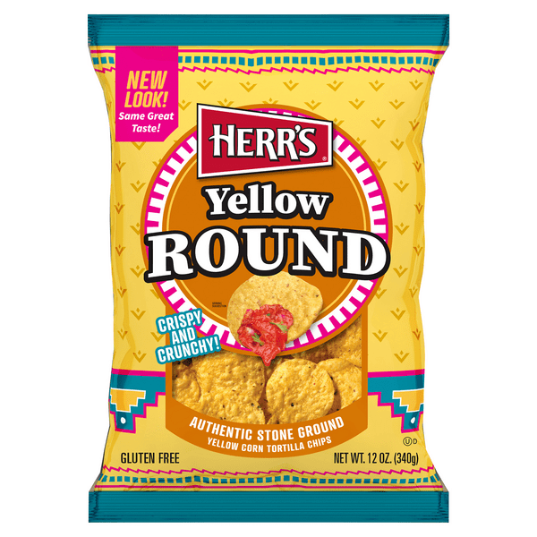 Save on Herr's Tortilla Chips Round Yellow Corn Gluten Free Order
