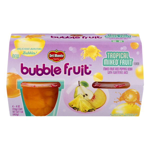 Save on Del Monte Bubble Fruit Cups Tropical Fruit 4 ct Order Online Delivery Stop & Shop