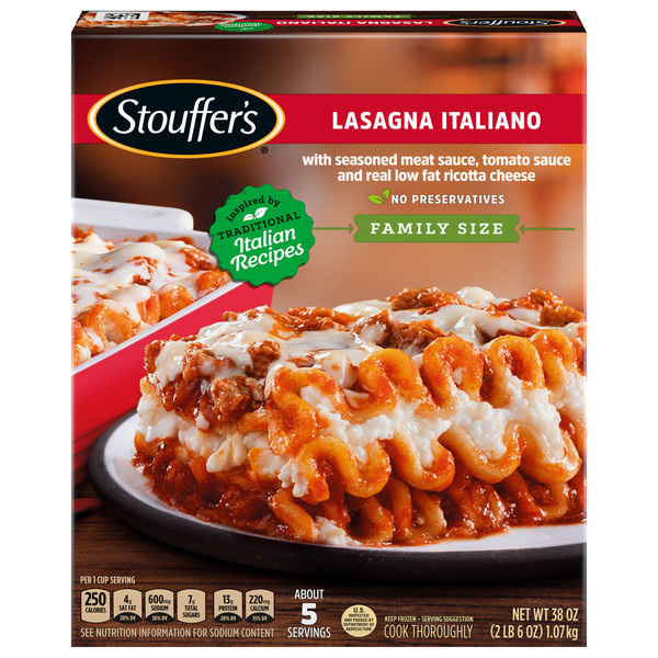 Save on Stouffer's Classics Lasagna Italiano Family Size Order Online