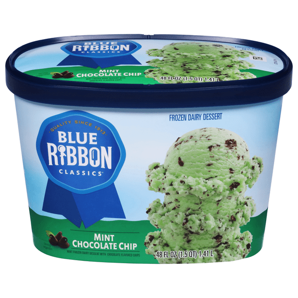 Save on Blue Ribbon Classics Mint Chocolate Chip Frozen Dairy Dessert