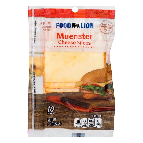 Save on Food Lion Cheese Slices Muenster Natural 10 ct Order Online