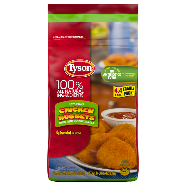 Save on Tyson Chicken Nuggets Family Pack FullyCooked All Natural