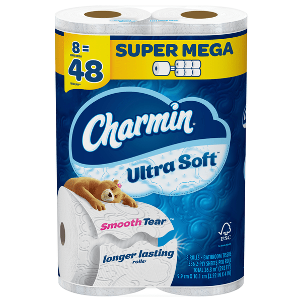 Save on Charmin Ultra Soft Super Mega Roll 2Ply Toilet Paper Order