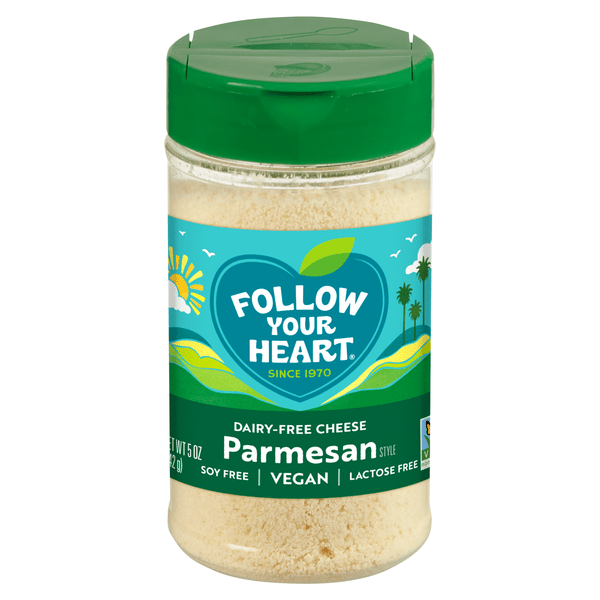 Save on Follow Your Heart Dairy & Lactose Free Vegan Grated Parmesan