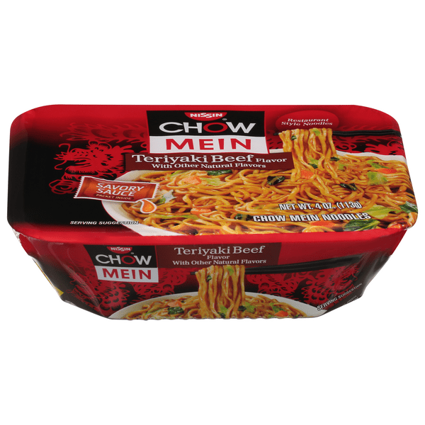 Save on Nissin Chow Mein Noodles Teriyaki Beef Flavor Original Order
