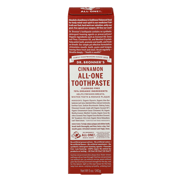 Save on Dr. Bronner's AllOne Toothpaste Cinnamon Order Online Delivery