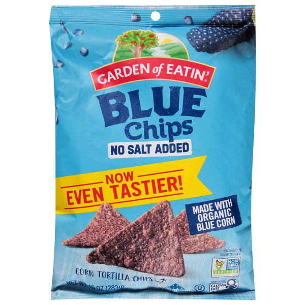 Save on Garden of Eatin' Tortilla Chips Blue No Salt Added All Natural