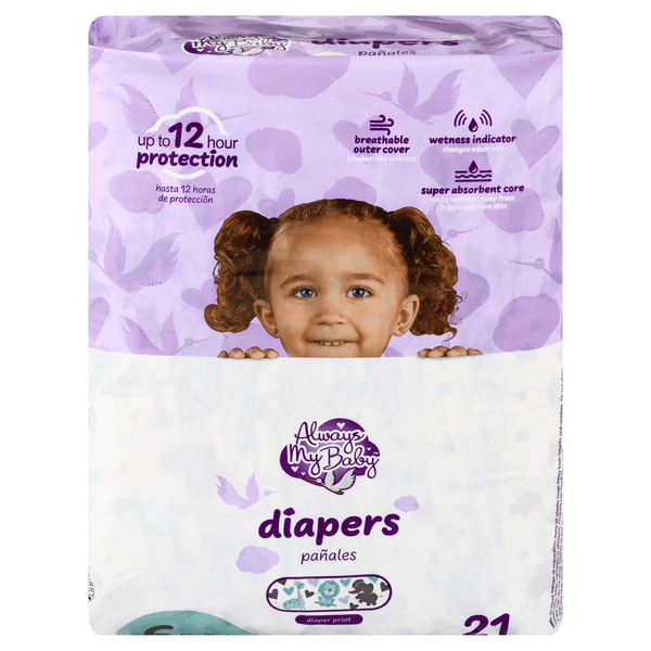 Save on Always My Baby Size 6 Diapers 35+ lbs Jumbo Pack Order Online