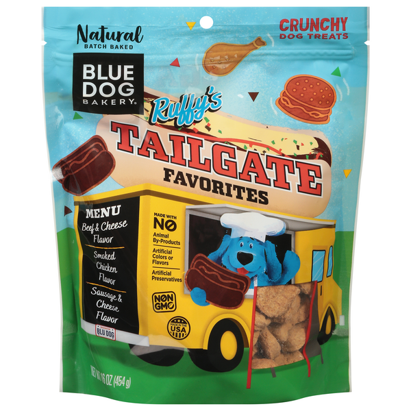 Save on Blue Dog Bakery Ruffy's Tailgate Favorites Crunchy Dog Treats