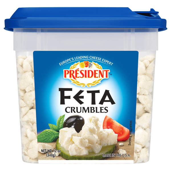 Save on President Crumbles Feta Cheese Order Online Delivery Giant