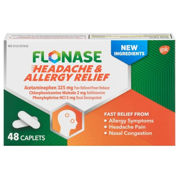 Save on Flonase Headache & Allergy Relief Caplets Order Online Delivery