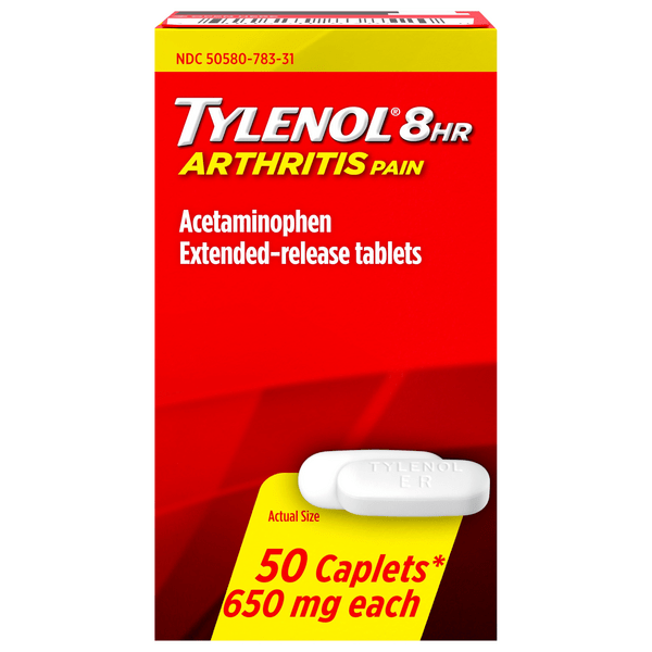 Save on Tylenol 8 HR Arthritis Pain Relief Acetaminophen 650 mg Tablets