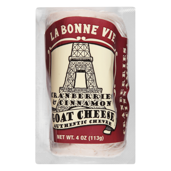Save on La Bonne Vie Goat Cheese Cranberry & Cinnamon Log Order Online