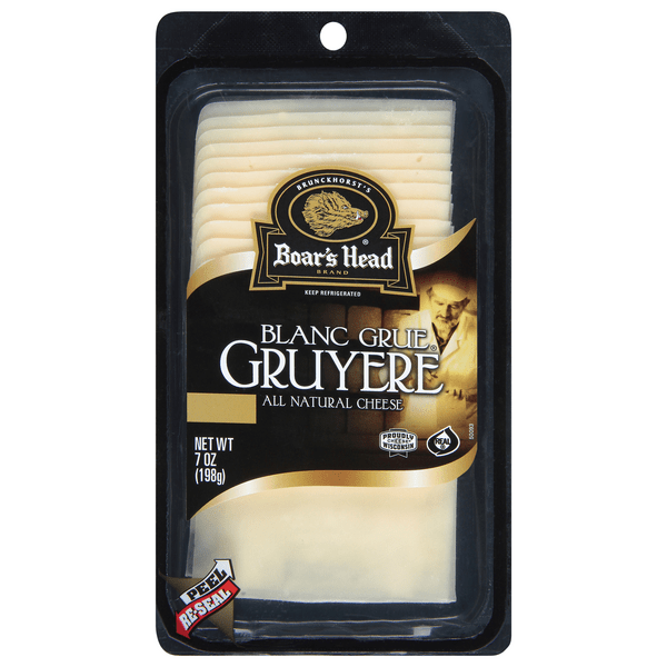 Save on Boar's Head Gruyere Cheese Blanc Grue Sliced Order Online