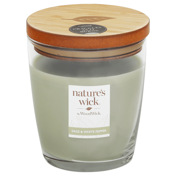 Save on Nature's Wick Scented Candle Sage & White Pepper Order Online