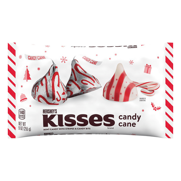 Save on Hershey's KISSES Mint Candy Cane Christmas Candy Order Online