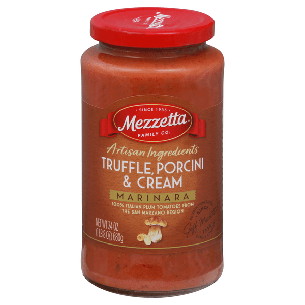Save on Mezzetta Truffle Porcini & Cream Marinara Pasta Sauce Order