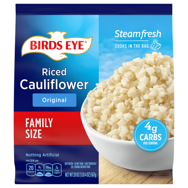 Save on Birds Eye Steamfresh Riced Cauliflower Original Family Size