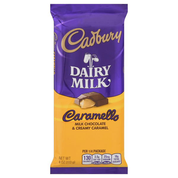Save on Cadbury Caramello Dairy Milk Chocolate & Creamy Caramel Candy