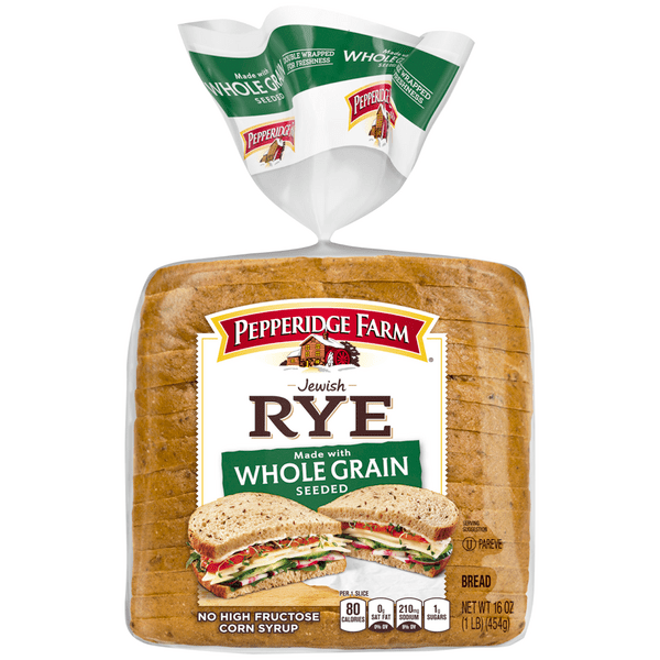 Save on Pepperidge Farm Jewish Rye Bread Whole Grain Seeded Order