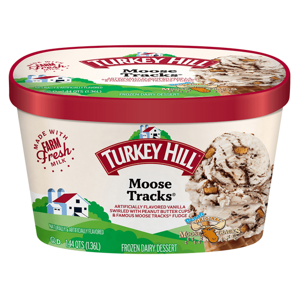 Save on Turkey Hill Frozen Dairy Dessert Denali Original Moose Tracks