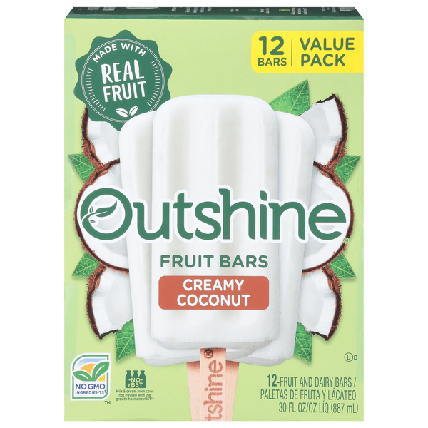 Save on Outshine Fruit Bars Creamy Coconut 12 ct Order Online