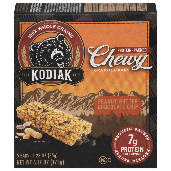 Save on Kodiak Chewy Granola Bars Peanut Butter Chocolate Chip 5 ct