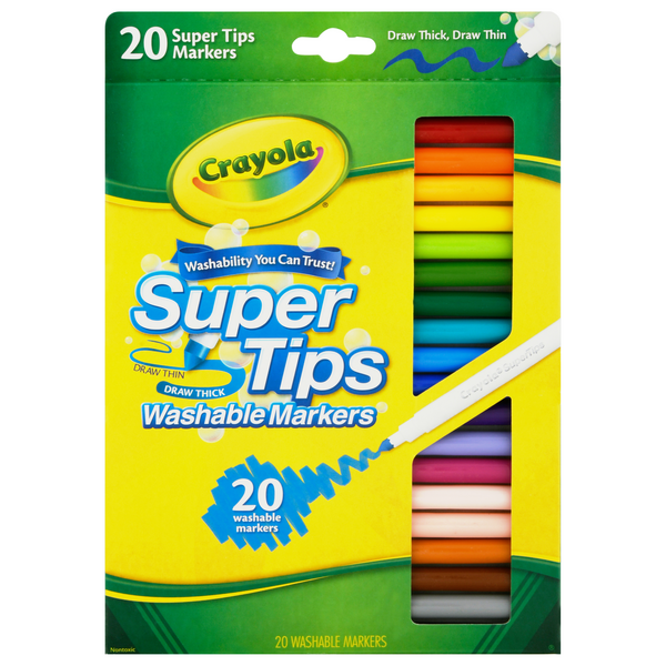 Save on Crayola Markers Super Tips Assorted Colors Washable Order