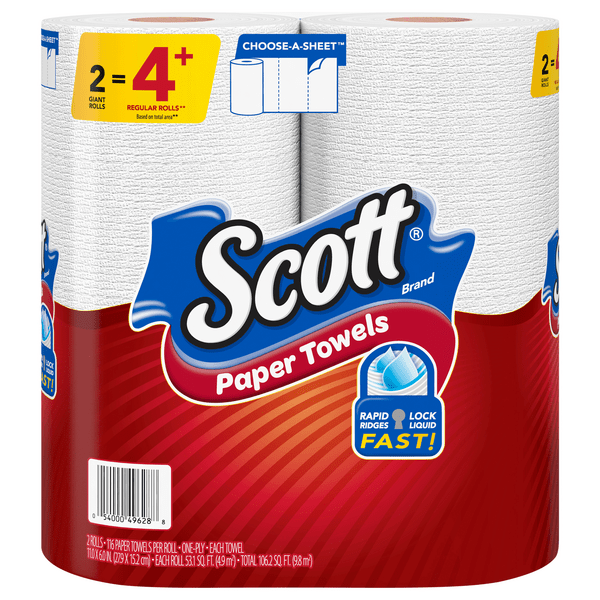 Save on Scott ChooseASheet White Giant Roll 1Ply Paper Towels Order