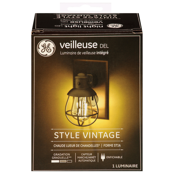 Save on GE LED Vintage Style Warm Candle Light Bulb Night Light Fixture