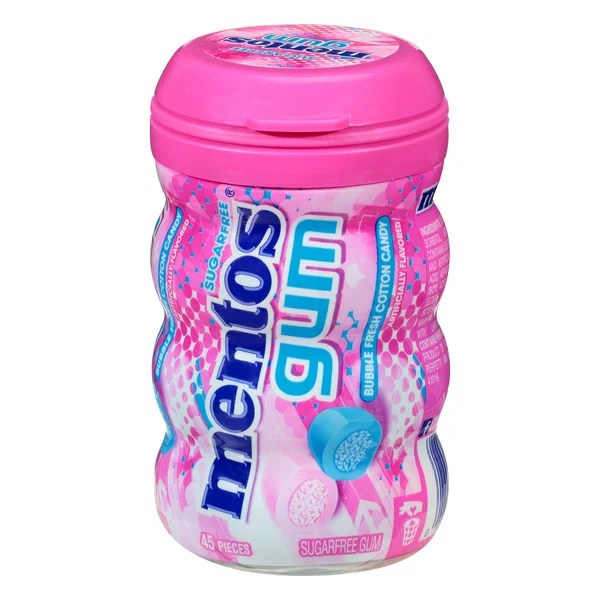 Save on Mentos Sugar Free Gum Bubble Fresh Cotton Candy Order Online