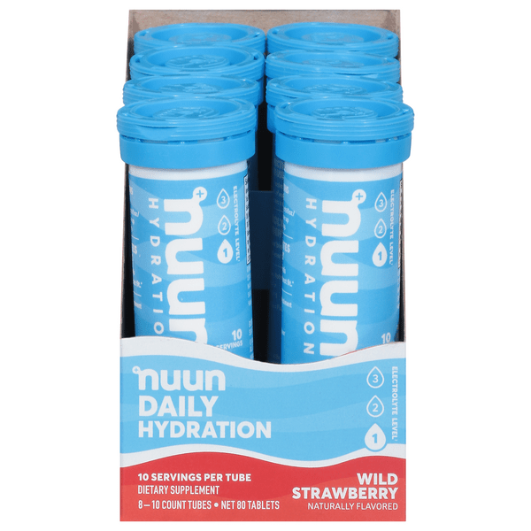 Save on NUUN Daily Hydration Tablets Wild Strawberry 10 ct ea 8 pk