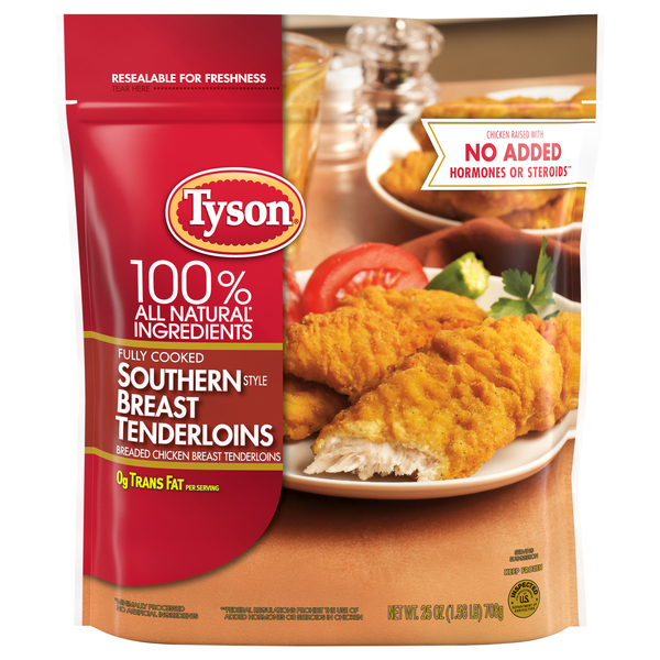 Save on Tyson Chicken Breast Tenderloins Southern Style Fully Cooked