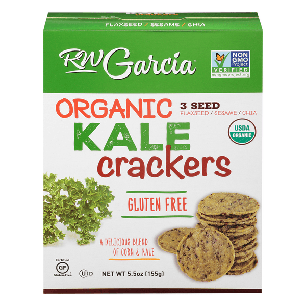 Save on RW Garcia Crackers 3 Seed Kale Organic Gluten Free Order Online Delivery GIANT